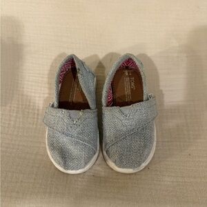 TOMS Light Gray Kids' Slip-On Shoes